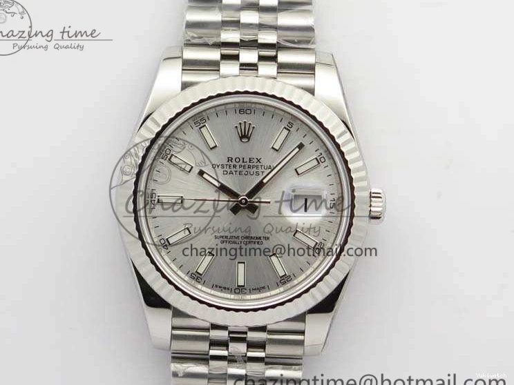 Noob Stick DateJust SS 1:1 Markers Best Bracelet Silver Jubilee A3235 On Edition 228238 Dial 1225